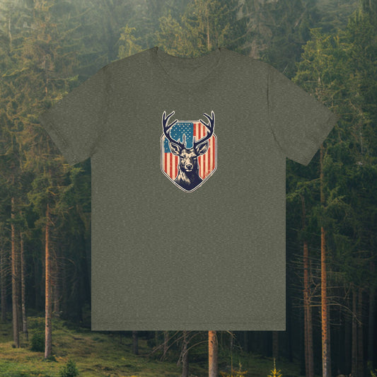 American Flag Deer T-Shirt