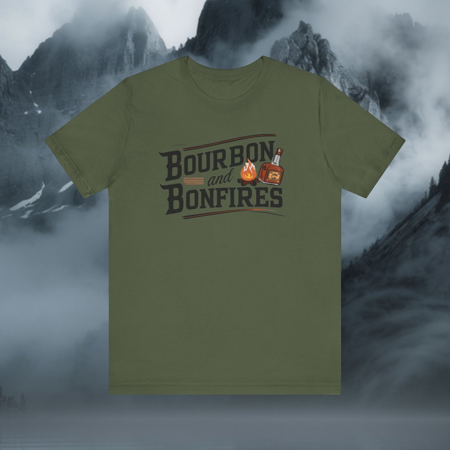 Bourbon And Bonfires T-Shirt