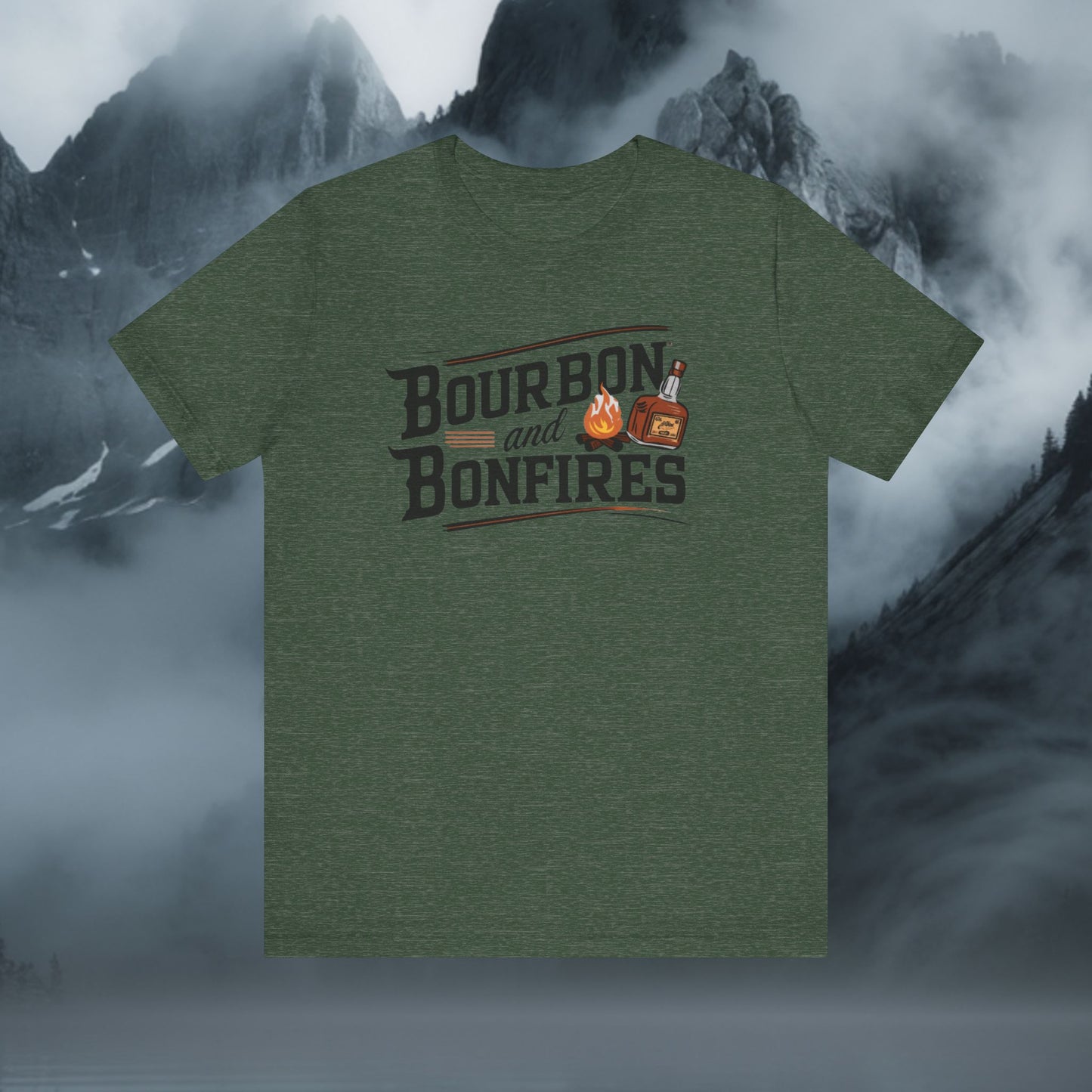 Bourbon And Bonfires T-Shirt